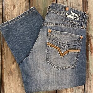 Pepe Jeans 32x30 United Kingdom Y2K Style Mens Straight Leg Logo Embroidered